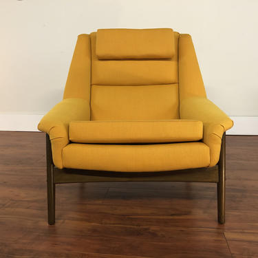 Dux Folke Ohlsson Large Mid Century Lounge Chair 