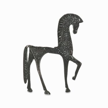 Frederick Weinberg Etruscan Horse Figurine Brass Vintage 