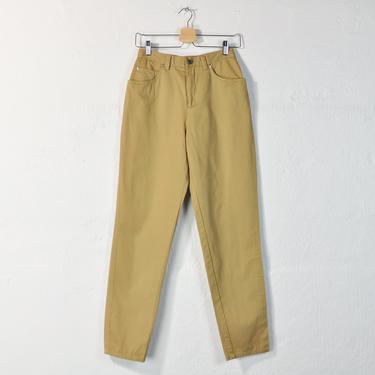 HIgh Waisted Khakis, High Rise Pleated Pants, Vintage 90s Liz Claiborne Relaxed Fit Minimal Simple Chinos Beige Neutral Cotton Trouser Sz 6 