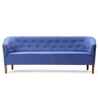 Tufted Blue Sofa