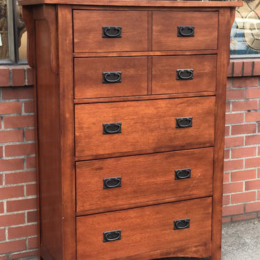 Free and Insured Shipping Within US - Mission Style Dresser Cabinet Storage Drawers 
