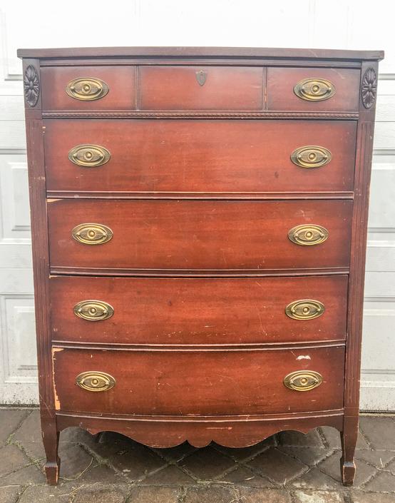 Customizable Antique Highboy Dresser Vintage Dresser Chest Of