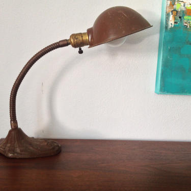 Industrial Retro Gooseneck Table Lamp by BarefootDwelling