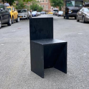 Black Plywood Slant Chair