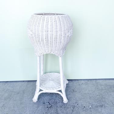 Wicker Plant Stand