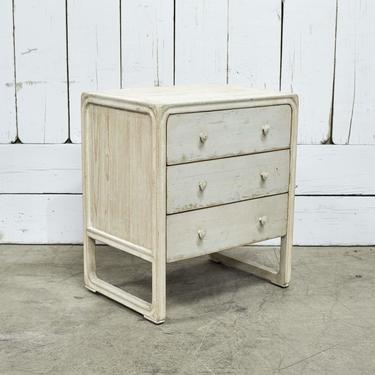Peking Side Table With 4 Drawers - Off White