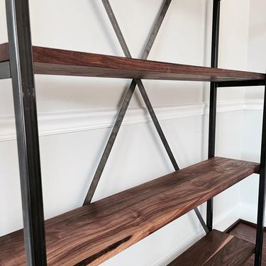 The CAMERON  Bookshelf - Reclaimed Wood Bookshelf - Multiple Sizes Available 