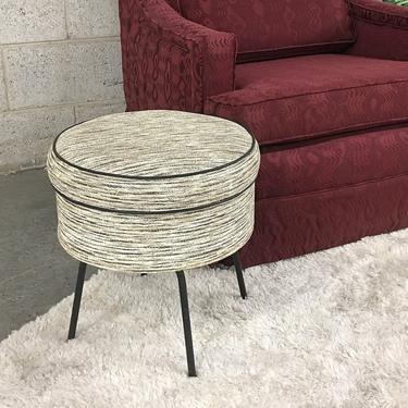 LOCAL PICKUP ONLY ---- Vintage mcm Ottoman 