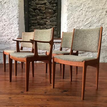 Mid century dining chair Danish dining chair set mid century Danish modern dining set 