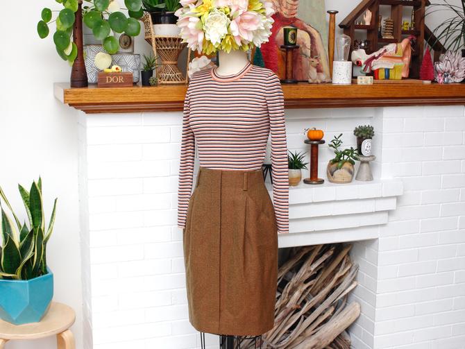 Vintage Wool Plaid Skirt by Ellen Tracy