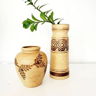 Vintage Pottery Craft USA Cylinder Vase 
