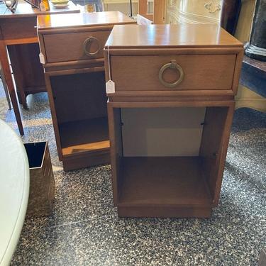 Two mid century one drawer nightstands. 16.5” x 14” x 28.5”