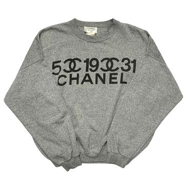 Chanel Grey Number Logo Sweatshirt