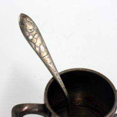 vintage Mickey Mouse silver plate spoon by Branford silver plate 