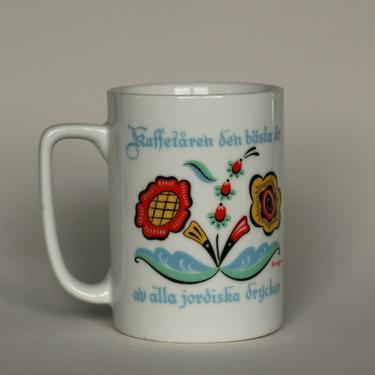 vintage berggren coffee mug swedish coffee cups 