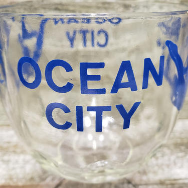 RESERVED for JULES  Vintage Ocean City Maryland Souvenir Glasses, OC Jersey Shore Glasses 1950s Beach Beer Glasses, Vintage Kitchen 