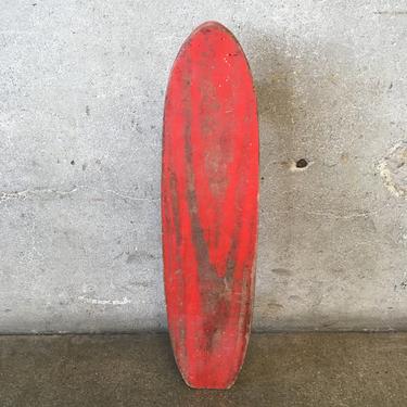 Vintage Red Skateboard