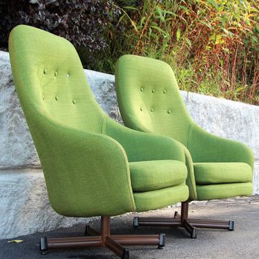 Viko Baumritter  High Back Swivel Lounge Chairs 