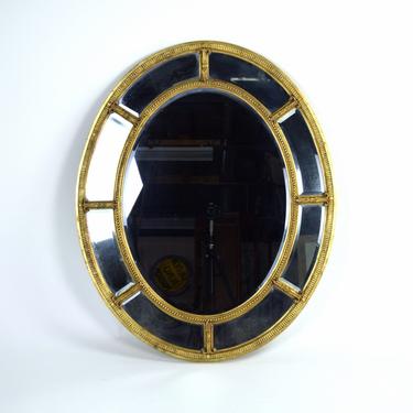 Vintage Friedman Bros The Burnside Adams Regency Gilt Wood Oval Mirror 