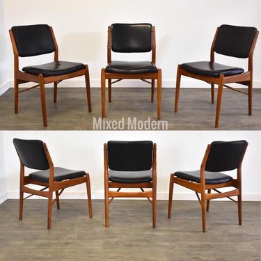 Arne Vodder for Sibast Møbler Teak Dining Chairs- Set of 6 