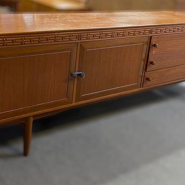Free and insured shipping within US - Vintage UK Solid Teak Mid Century Modern Credenza Bar Cabinet 