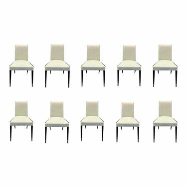 Thomas Pheasant for Baker Furniture Modern Sling Dining Chairs - Set of 10