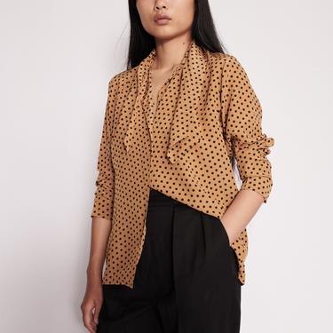 Vintage YSL Dotted Silk Blouse