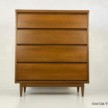 Modern Walnut Chest of Drawers (1), Circa 1960s - Please ask for a shipping quote before you purchase. 