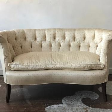 Beautiful curved classic settee