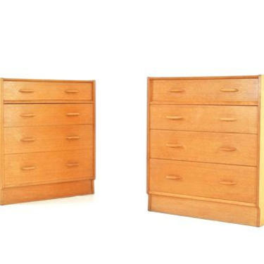 Mid Century Night Stands in oak by G Plan - 1950s 