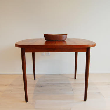 Mid Century Modern Teak Dining Table with Extension Made in Canada 