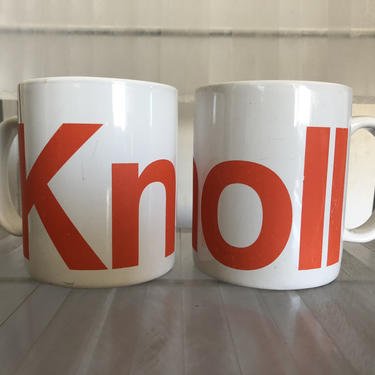 Vintage Knoll Furniture Coffee/Tea Porcelain Mugs 