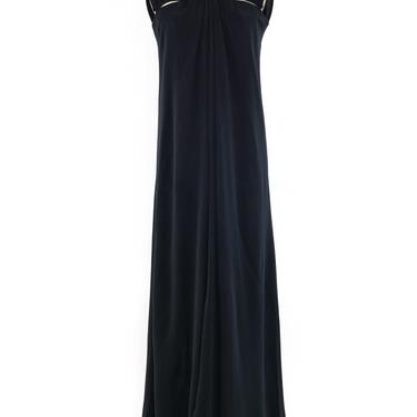 Pauline Trigere Embellished Silk Gown