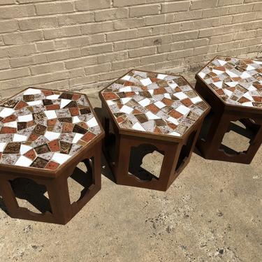 Tile top occasional tables