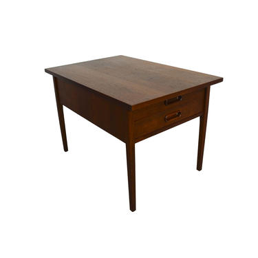 Walnut Lamp Table Founders Furniture Jack Cartwright Nightstand Mid Century Modern 