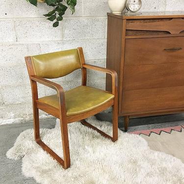 LOCAL PICKUP ONLY ----------------- Vintage Wood and Vinyl Chair 