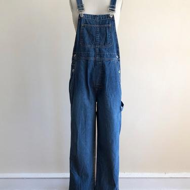 Dark Blue Denim Overalls - Late 1990s/Early 2000s 