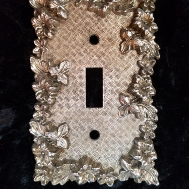 1967 American Tack & Hardware Cast Nickel Plated Brass Switchplate