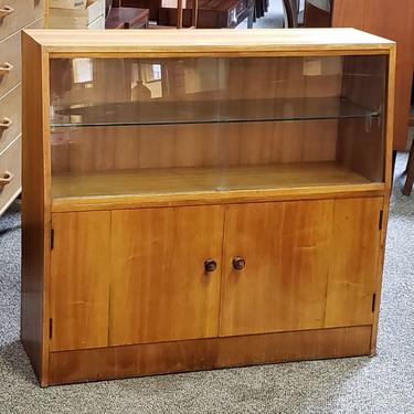 Item #MA176 Vintage Walnut Bookcase / Cabinet c.1940s