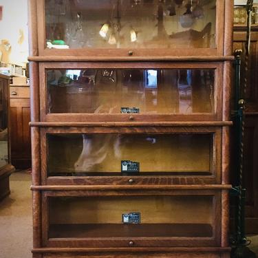 Circa 1900 Oak Stacker Bookcase