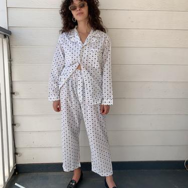 80s printed pajama set 