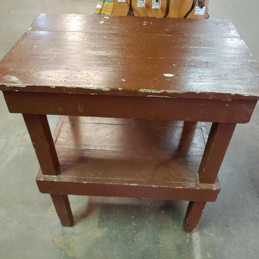 Cute little wood side table 22 1/2"× 15 1/2"× 24 1/2"