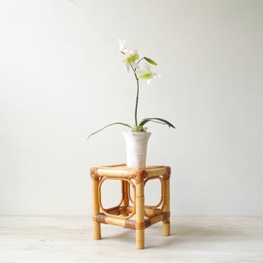 Vintage Bamboo Plant Stand, Bamboo Display Stand 