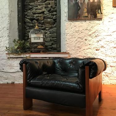 mid century lounge chair danish modern club chair teak and leather lounge chair 