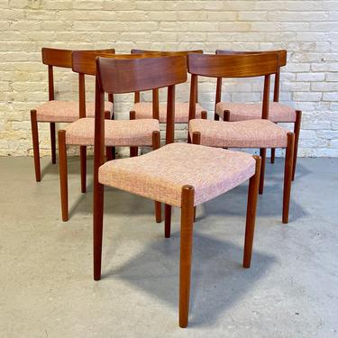 Mid Century MODERN Teak DINING CHAIRS by Troeds Bjarnum, Made in Sweden, Set of Six 