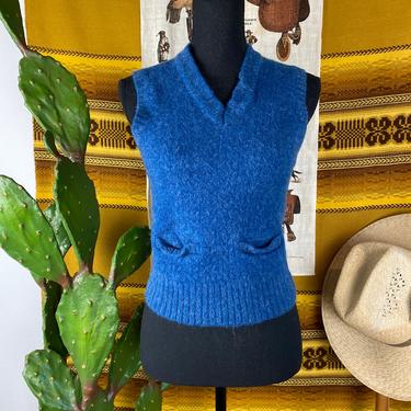 Vintage Lambswool and Mohair Sweater Vest Made in England 
