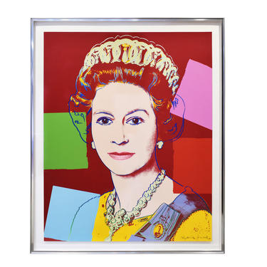 Andy Warhol "Queen Elizabeth II of the United Kingdom, from Reigning Queens" Screenprint 1985 (Signed and Numbered)