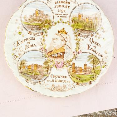 Antique Queen Victoria 1897 Diamond Jubilee Plate