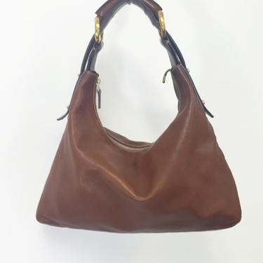 Gucci Brown Leather Hobo