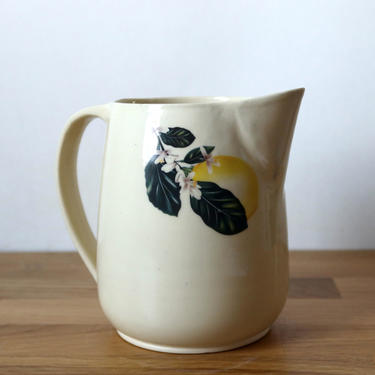 Ceramic Pitcher, Lemon Drink Pitcher, Handmade Pottery, Citrus, Housewarming, Gift For Her, Kitchen 